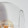 Koyoto ceiling light, globe light Amber, clear, Smoke-coloured, 4-light sources