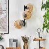 Koyoto globe light, wall light Amber, 3-light sources