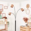 Soungou floor lamp black, white, 3-light sources