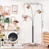 Soungou floor lamp black, white, 3-light sources
