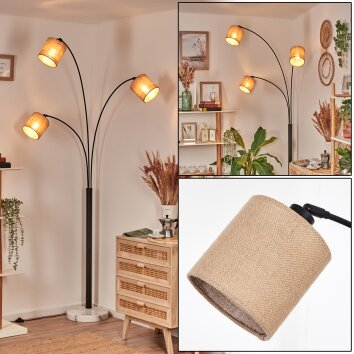 Soungou floor lamp black, white, 3-light sources