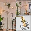 Yaak floor lamp brass, black, white, 3-light sources