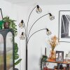 Yaak floor lamp chrome, black, white, 5-light sources