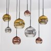 Ripoll hanging light, globe light, pendant light Ecru, black, 8-light sources
