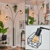 Yaak floor lamp black, white, 3-light sources