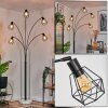 Yaak floor lamp black, white, 5-light sources