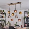 Ripoll hanging light, globe light, pendant light Ecru, black, 8-light sources