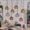 Ripoll hanging light, globe light, pendant light Ecru, black, 8-light sources