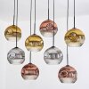 Ripoll hanging light, globe light, pendant light Ecru, black, 8-light sources
