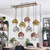 Ripoll hanging light, globe light, pendant light Ecru, black, 8-light sources