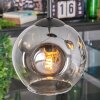 Ripoll hanging light, globe light, Cluster pendant lamp clear, Smoke-coloured, 3-light sources