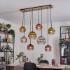 Ripoll hanging light, globe light, pendant light Ecru, black, 8-light sources