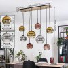 Ripoll hanging light, globe light, pendant light Ecru, black, 8-light sources