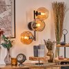 Ripoll globe light, wall light Amber, 3-light sources
