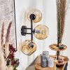 Ripoll globe light, wall light Amber, 3-light sources