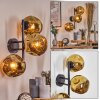 Ripoll globe light, wall light gold, 3-light sources
