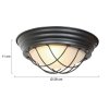 Steinhauer lights Lisanne ceiling light black, 1-light source