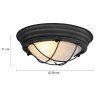 Steinhauer lights Lisanne ceiling light black, 1-light source