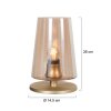 Steinhauer lights Ancilla table lamp brass, 1-light source