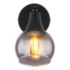 Globo lighting Glyptar wall light, wall spotlight black, 1-light source