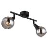 Globo lighting Glyptar ceiling light, ceiling spotlight black, 2-light sources