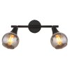 Globo lighting Glyptar ceiling light, ceiling spotlight black, 2-light sources