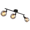Globo lighting Glyptar ceiling light, ceiling spotlight black, 3-light sources