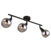 Globo lighting Glyptar ceiling light, ceiling spotlight black, 3-light sources