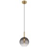 Globo lighting Elisabeth hanging light brass, black, 1-light source