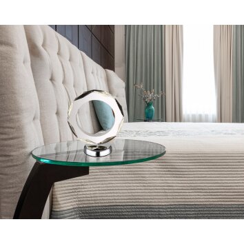 Globo lighting Karilion table lamp LED chrome, 1-light source