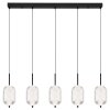 Globo lighting Kurius hanging light LED black, 5-light sources