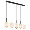 Globo lighting Kurius hanging light LED black, 5-light sources