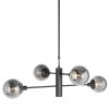 Steinhauer lights Constellation pendant light LED black, 6-light sources