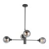 Steinhauer lights Constellation pendant light LED black, 6-light sources