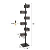 Ayron floor lamp black, 6-light sources