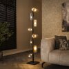 Balor floor lamp black, 8-light sources