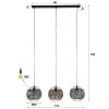 Ommerlanderwijk pendant light anthracite, 3-light sources
