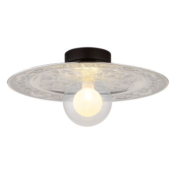 Globo lighting Riga ceiling light black, 1-light source