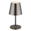 Globo lighting Vannie table lamp LED chrome, black, 1-light source