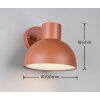 Trio lights ELBE wall light orange, 1-light source