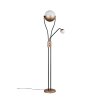 Trio lights Chris floor lamp LED brown, 2-light sources