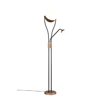 Trio lights Chris floor lamp LED brown, 2-light sources