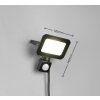 Reality lights FUNCHAL wall light LED black, 1-light source, Motion sensor