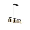 Reality lights Jason pendant light gold, 4-light sources