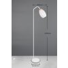 Reality lights Bidar floor lamp white, 1-light source