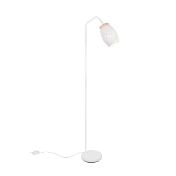 Reality lights Bidar floor lamp white, 1-light source