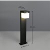 Reality lights COLOMBO outdoor floor lamp LED black, 1-light source, Motion sensor