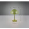 Reality lights Munoz table lamp LED green, 1-light source