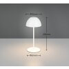 Reality lights Ortiz table lamp LED white, 1-light source