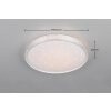 Reality lights Varda ceiling light LED white, 1-light source, Remote control